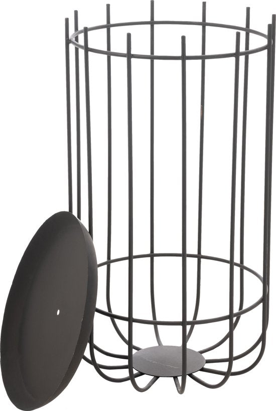 Vuurkorf Hoog Ijzer Zwart Small - Buitenhaard - J-Line - livinglovely.nl