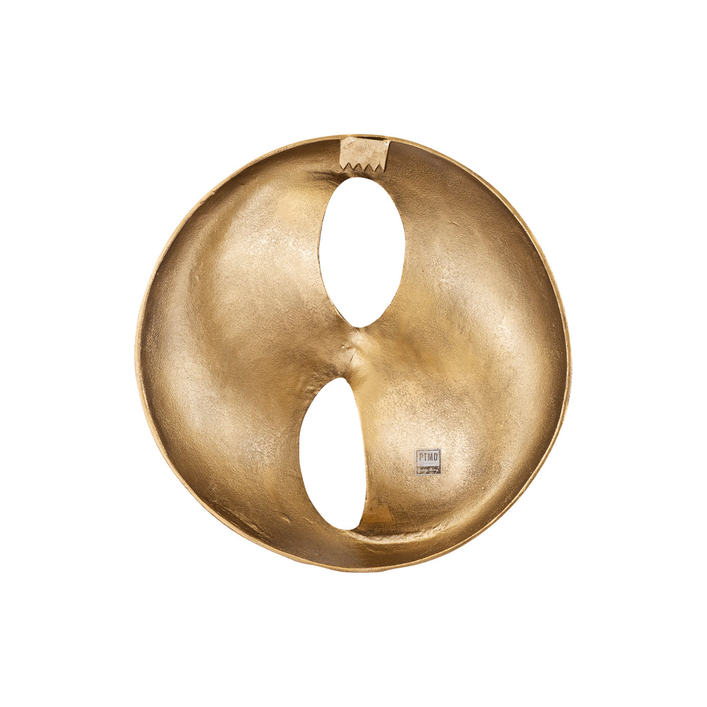 Wandpaneel Deuie S - 45x10x45 cm - Aluminium - Messing PTMD - Wanddecoratie - PTMD - livinglovely.nl