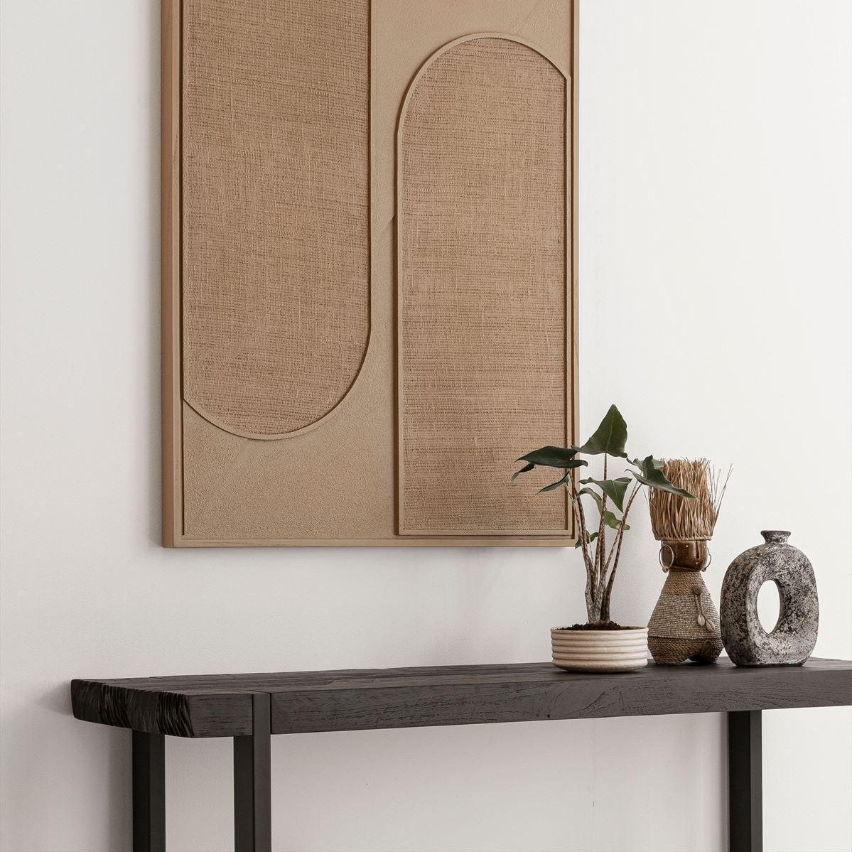 Wandpaneel Elyn Large bruin aan de muur MUST Living