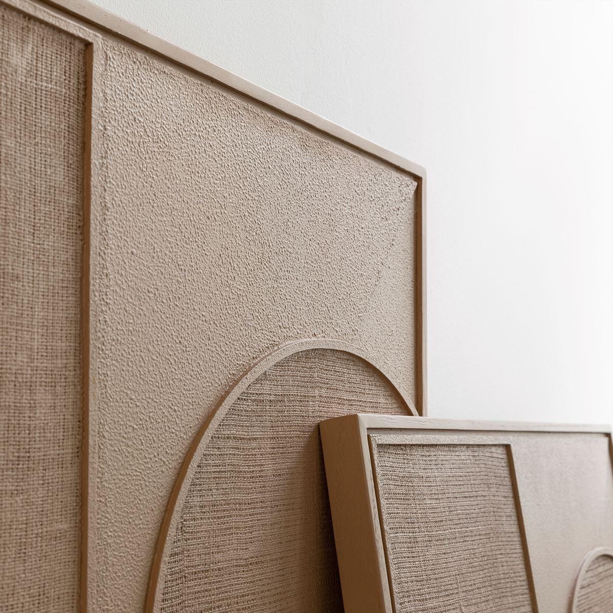 Wandpaneel Elyn bruin jute in sfeervol interieur MUST Living