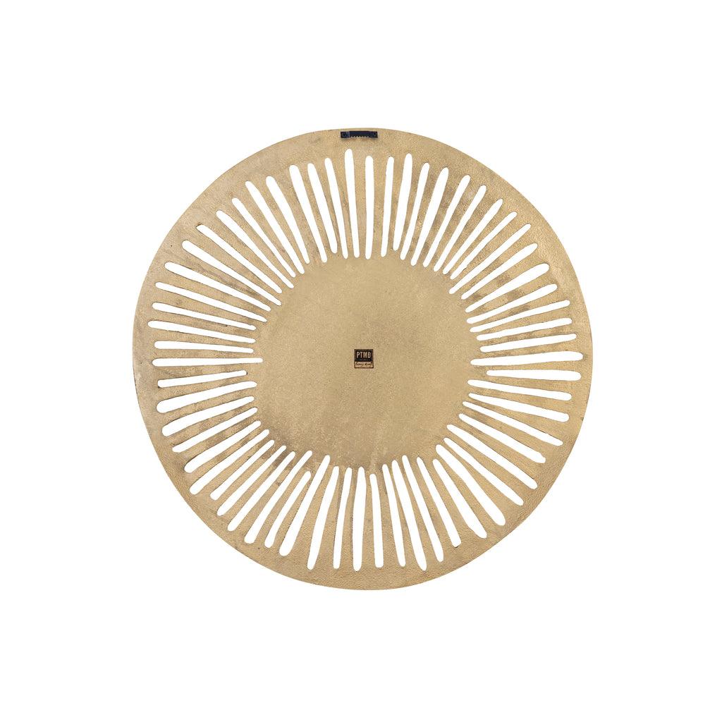 Wandpaneel Marjun S - Ø60cm - Aluminium - Goud - PTMD - Wandpaneel - PTMD - livinglovely.nl