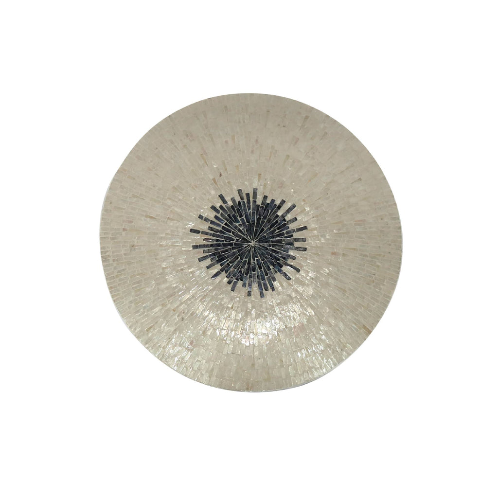 Wandpaneel Vojtech White Schelpen Bamboo - Small - PTMD - Wandpaneel - PTMD - livinglovely.nl