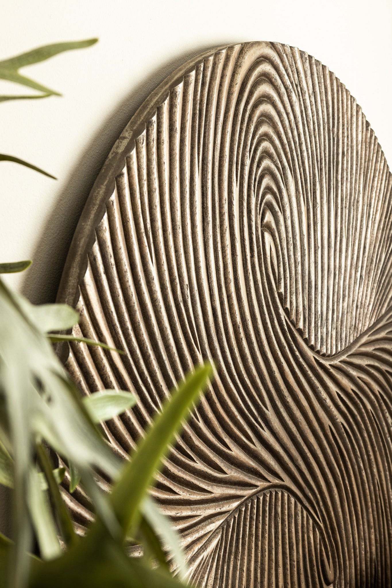 Wandpaneel Wiktor M - Ø120cm - MDF - Bruin PTMD - Wandpaneel - PTMD - livinglovely.nl