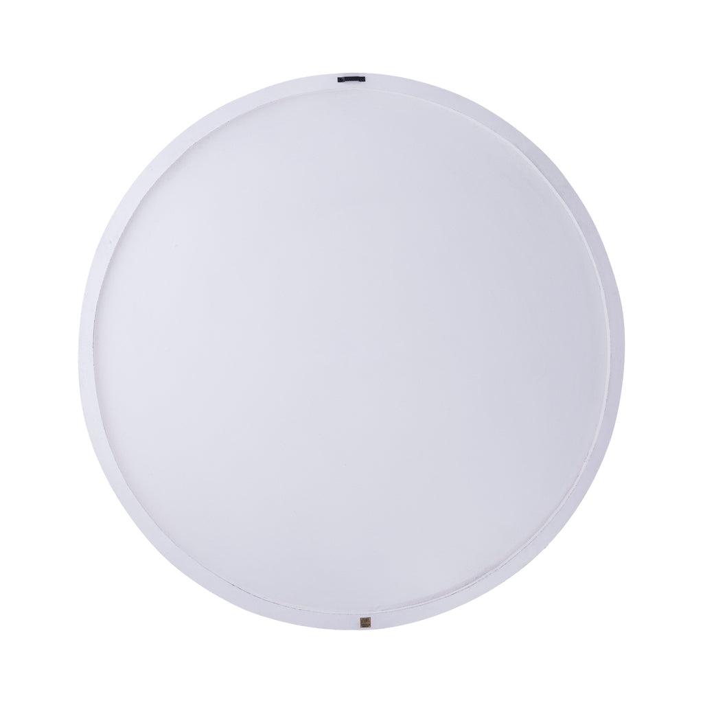 Wandpaneel Wiktor M - Ø120cm - MDF - Wit - PTMD - Wandpaneel - PTMD - livinglovely.nl