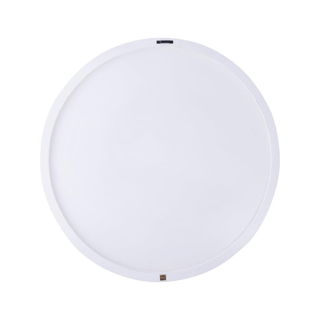 Wandpaneel Wiktor S - Ø90.0cm - MDF - Wit - PTMD - Wandpaneel - PTMD - livinglovely.nl