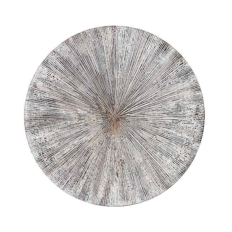 Wandpaneel Zapp Geribbeld Rond Wit Large PTMD - Wandpaneel - PTMD - livinglovely.nl