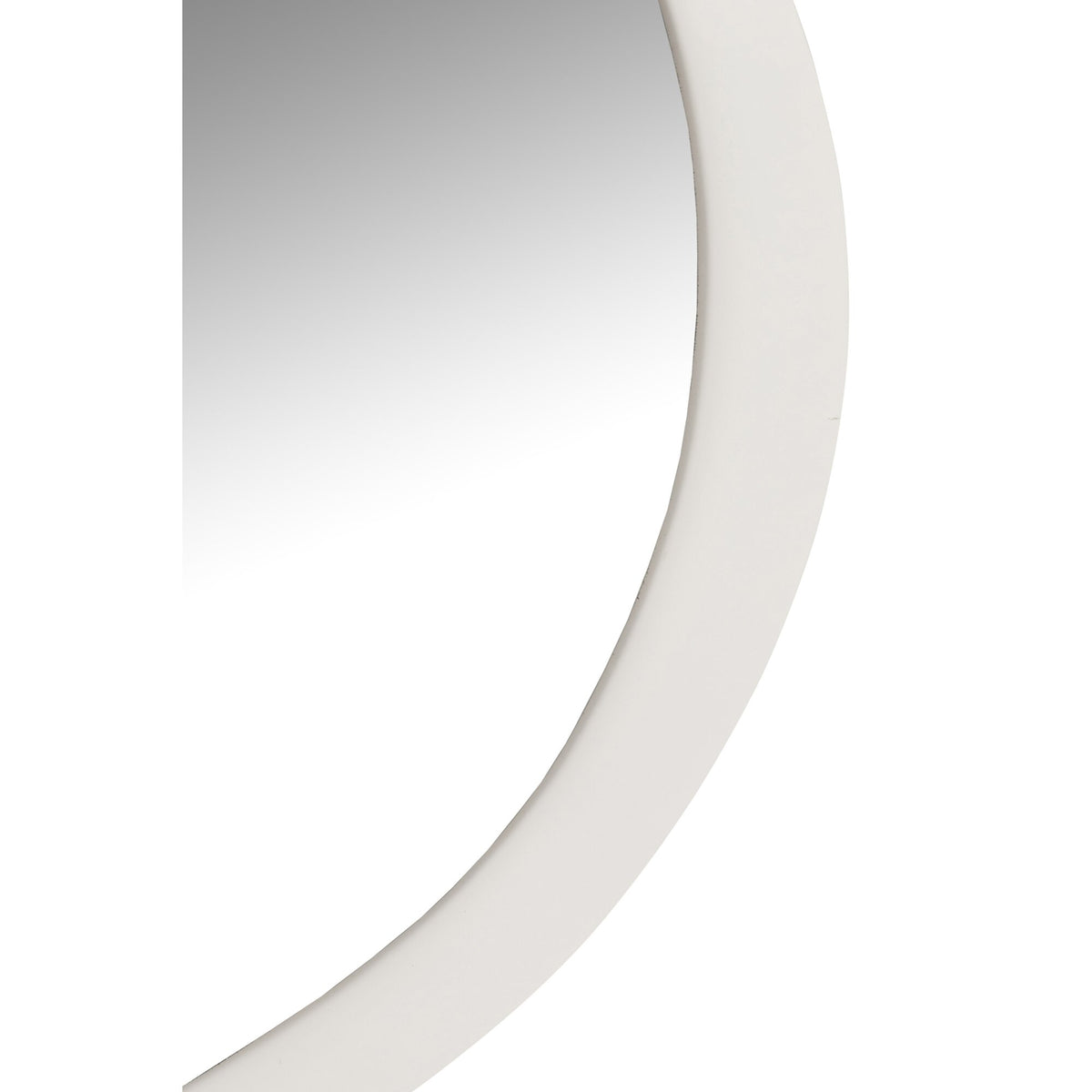 Wandspiegel Metaal/Glas Wit Large