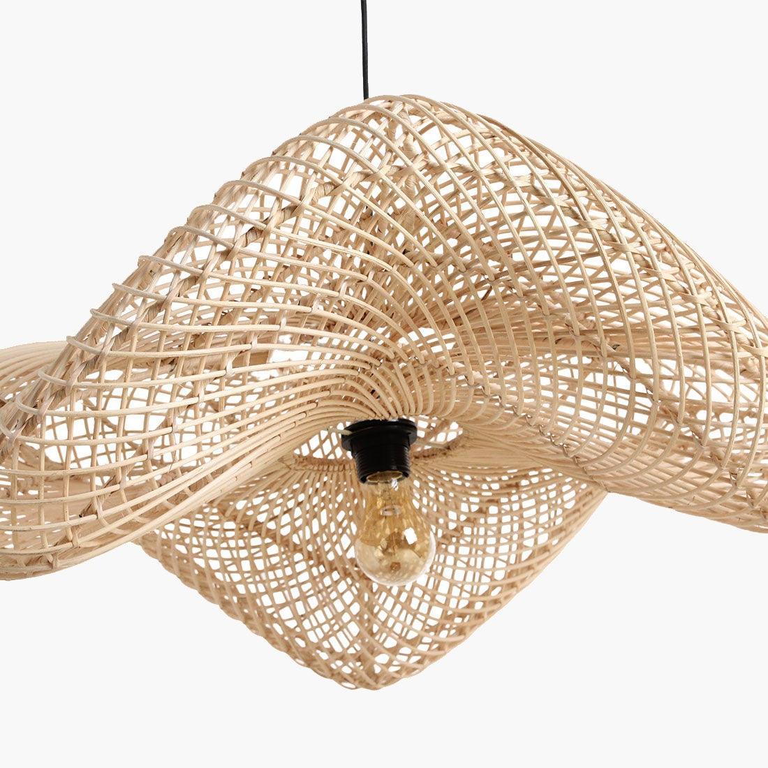 Wave Hanglamp Naturel Large Raw Materials - Hanglamp - Raw Materials - livinglovely.nl