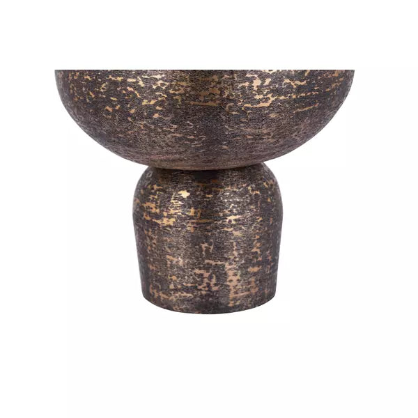 Wayan Copper brushed aluminum pot with base Set van 3 - Pot - PTMD - livinglovely.nl
