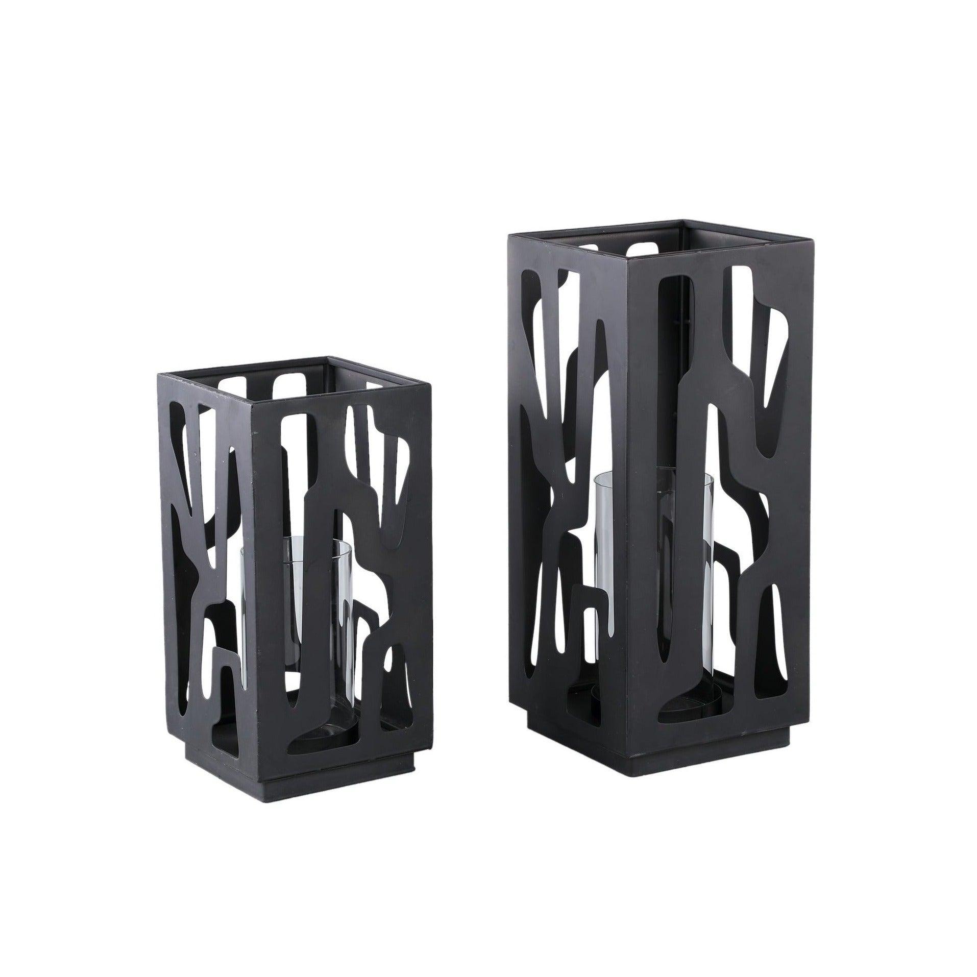 Windlicht Dewey L- Ø18x42,5cm - Ijzer - Creme PTMD - Lantaarn - PTMD - livinglovely.nl