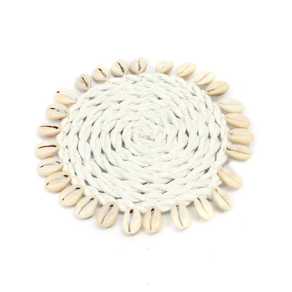 De Seagrass Shell Onderzetter - Wit