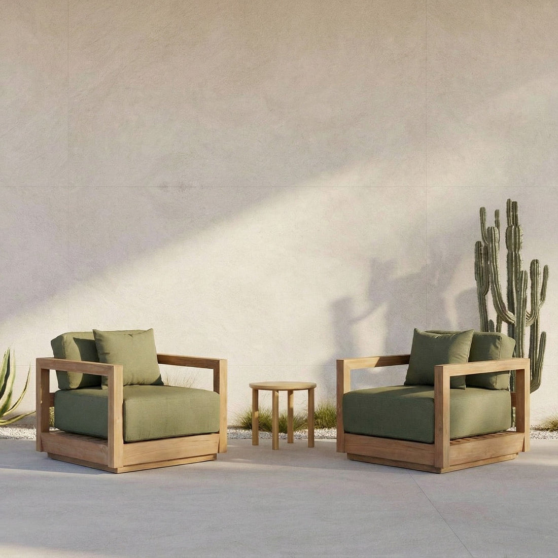 The Umalas Eenzits Outdoor Fauteuil Groen Bazar Bizar