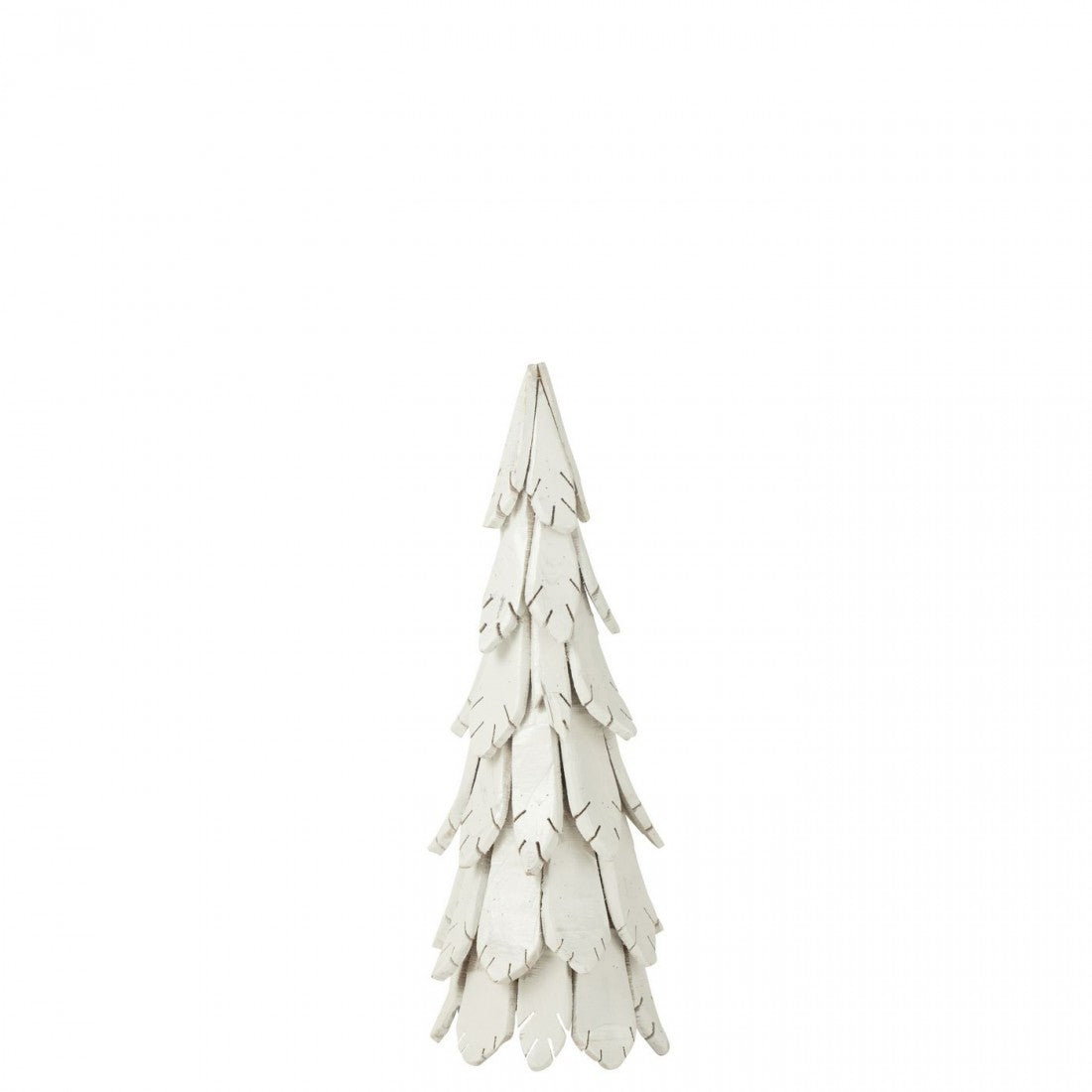 Kerstboom Stukken Hout Wit Medium 80x28cm