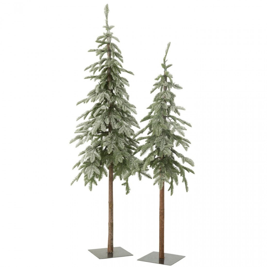 Kerstboom met LED-lampjes en sneeuw Large J-Line 170x45cm