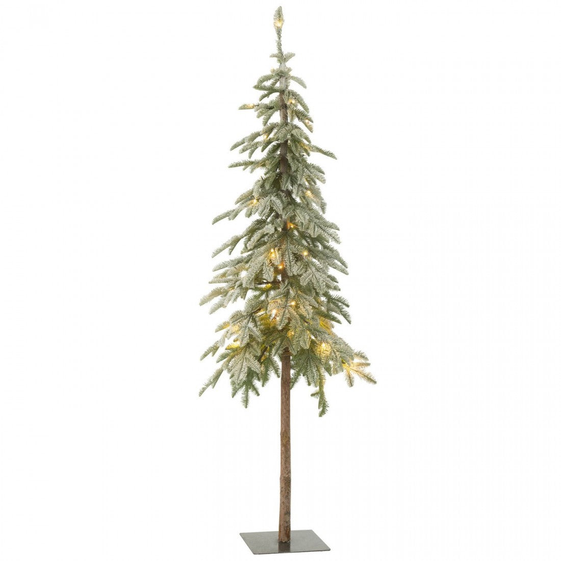 Kerstboom met LED-lampjes en sneeuw Large J-Line 170x45cm