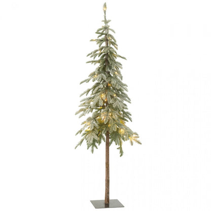 Kerstboom met LED-lampjes en sneeuw Large J-Line 170x45cm