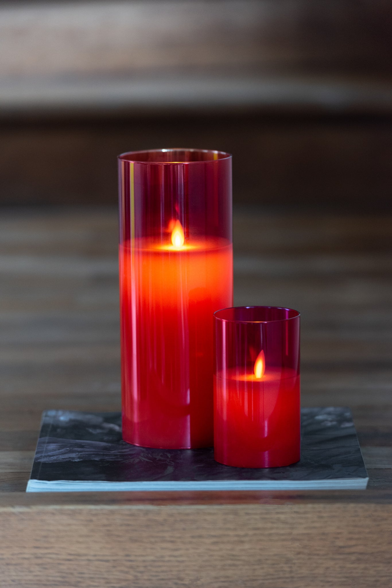 Ledlamp Blinkend Glas Rood Small