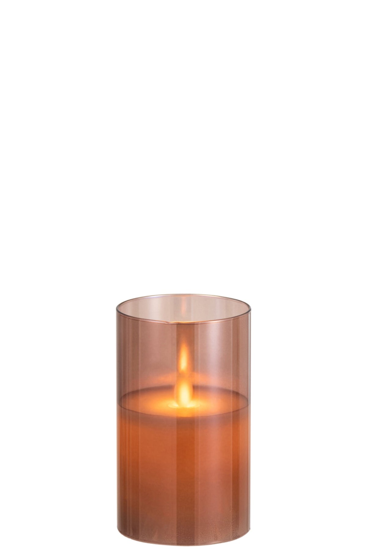 Ledlamp Blinkend Glas Bruin Small
