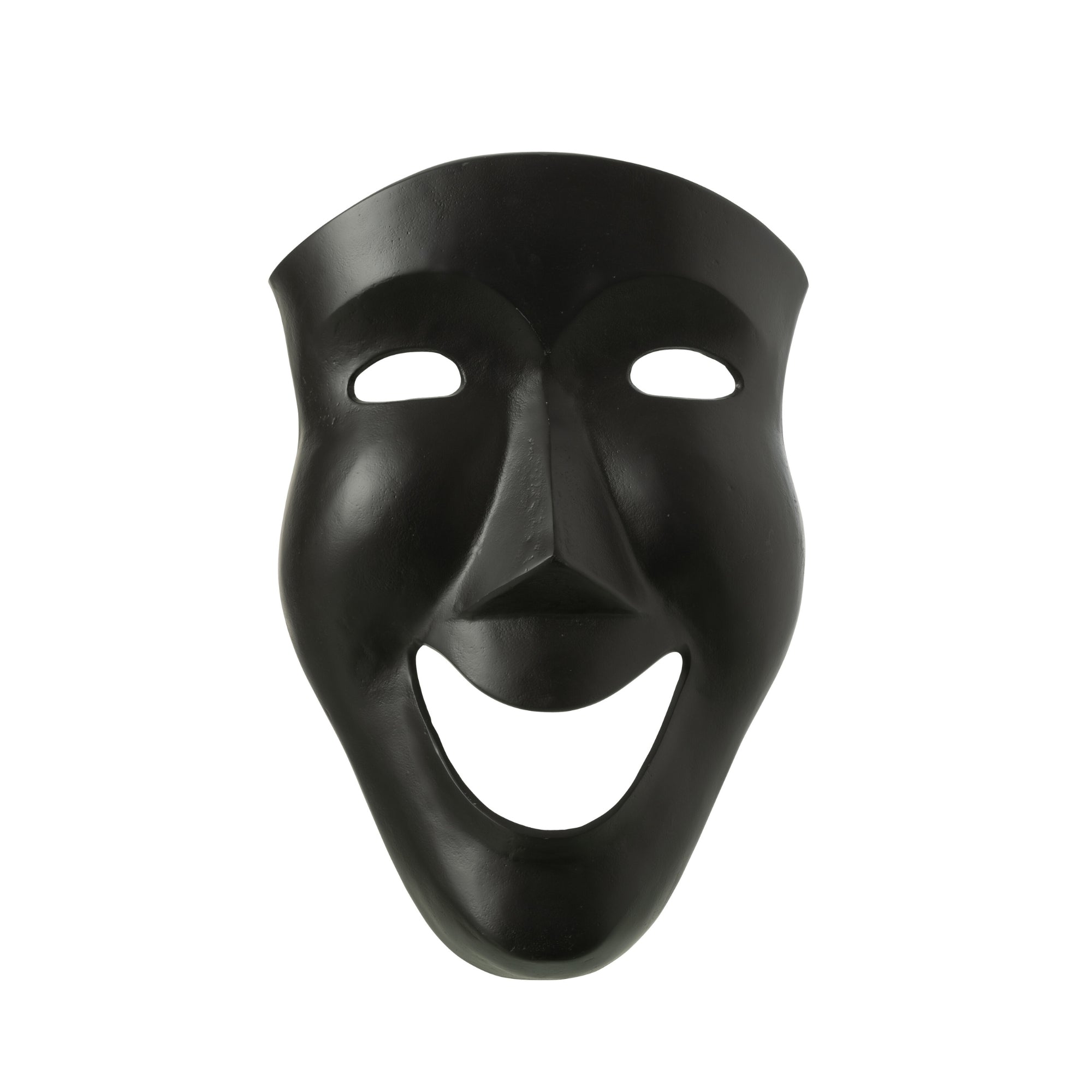 Wanddecoratie Abstract Masker Aluminium Zwart Large J-Line