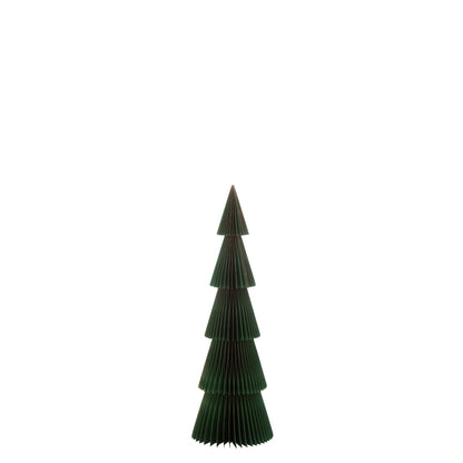 Kerstboom Plooibaar Papier Donkergroen/Koper H122 J-Line