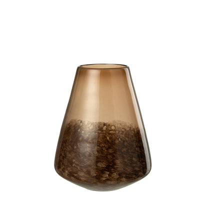 Donkerbruine Glazen Vaas Cone Small J-Line