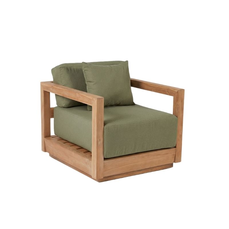 The Umalas Eenzits Outdoor Fauteuil Groen Bazar Bizar