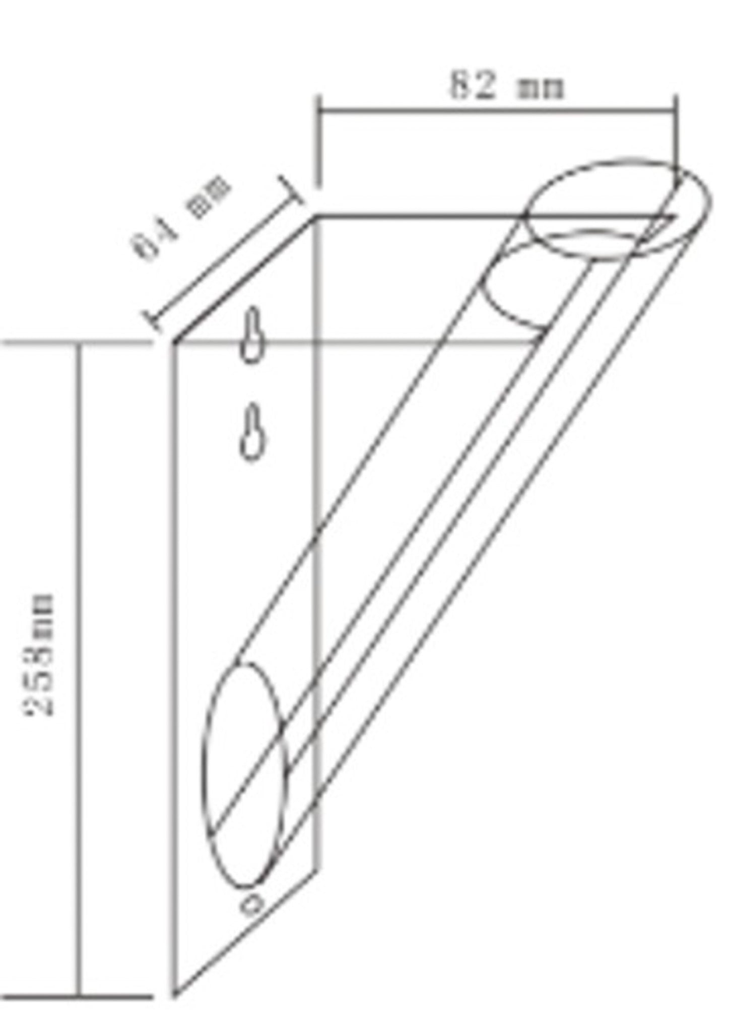 Bloemenhouder Tube Acryl 26cm J-Line