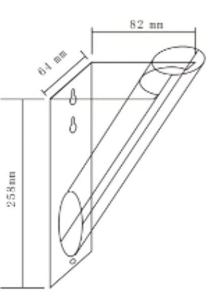 Bloemenhouder Tube Acryl 26cm J-Line