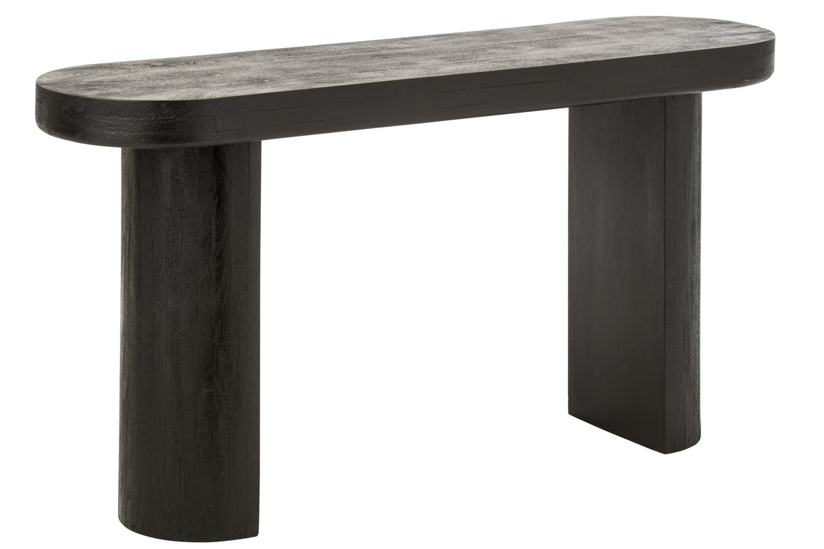 Console Mangohout Zwart/Naturel J-Line