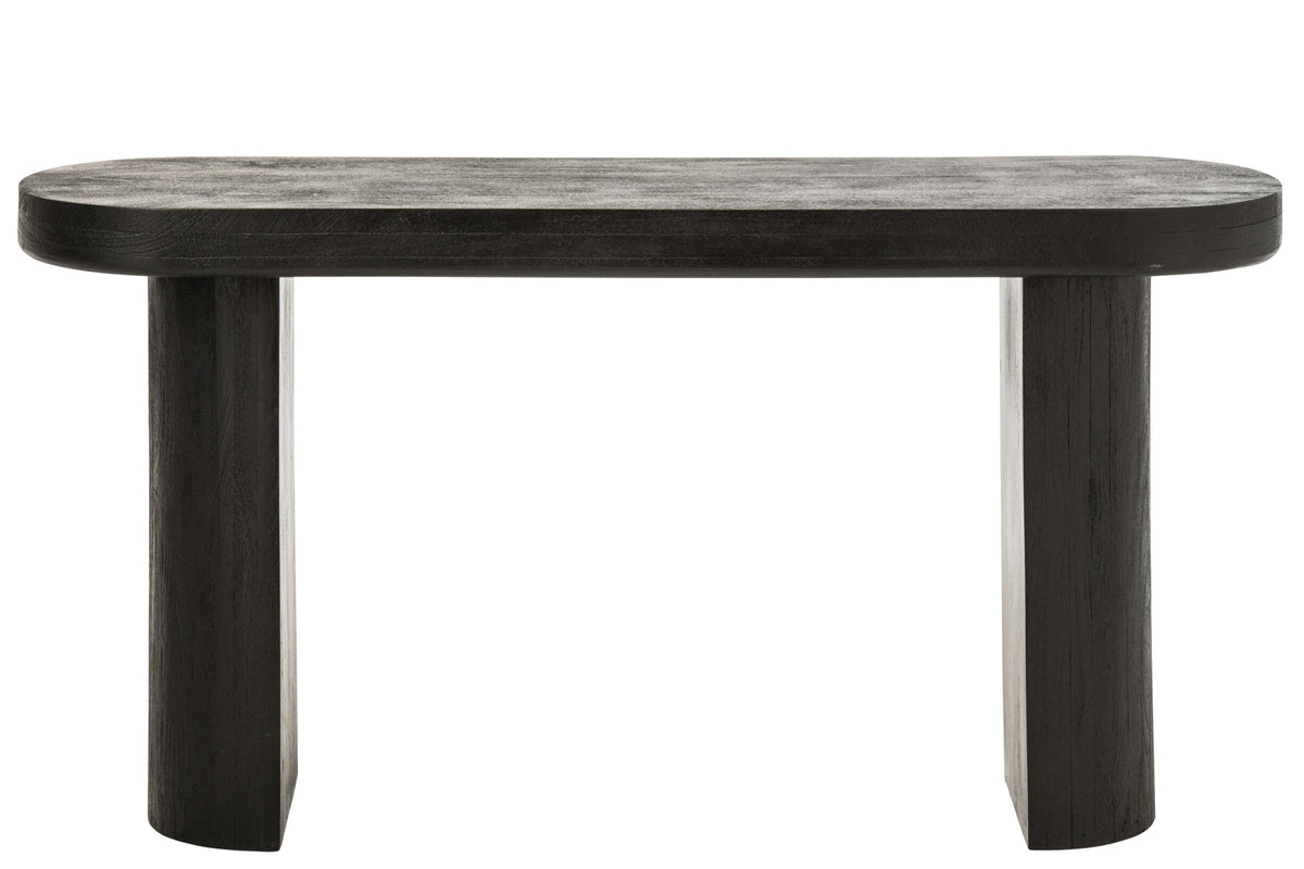 Console Mangohout Zwart/Naturel J-Line