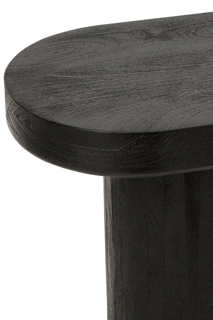 Console Mangohout Zwart/Naturel J-Line