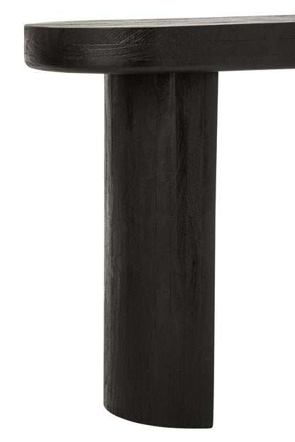 Console Mangohout Zwart/Naturel J-Line
