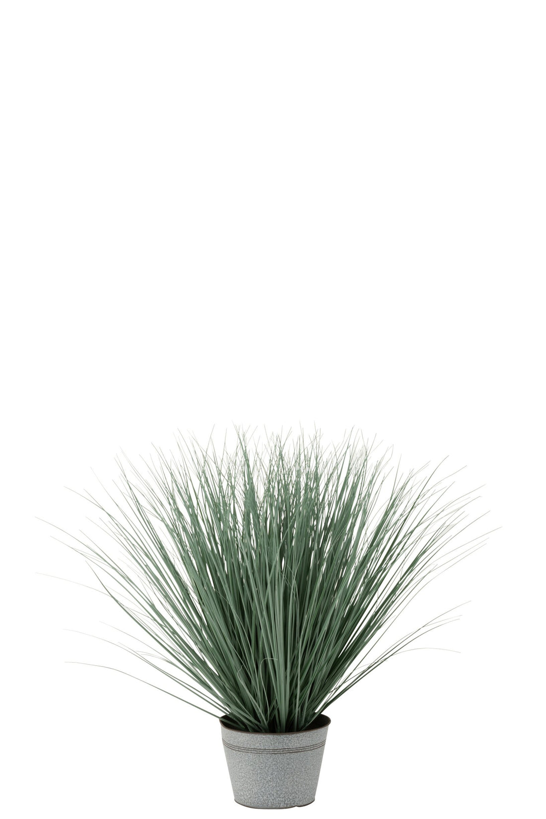 Grassen In Pot Metaal Plastiek Blauw/Groen Large