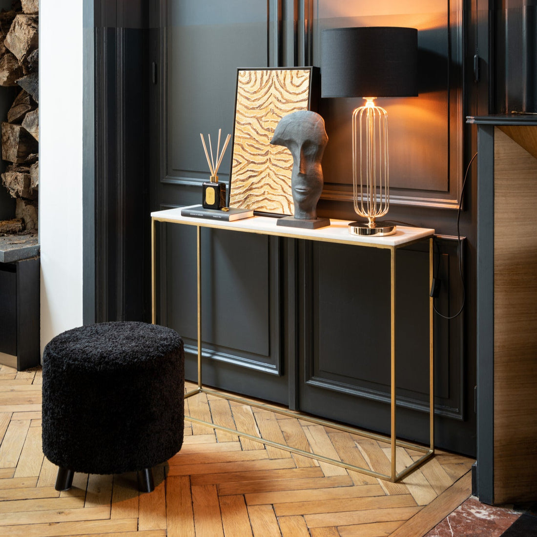 Poef Schaap Zwart J-Line