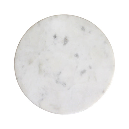 Atjeh bijzettafel marmer wit – 40x40x50 cm Raw Materials
