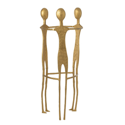 Figuur 3 Mannen Roestvrij Staal Goud H150cm J-Line