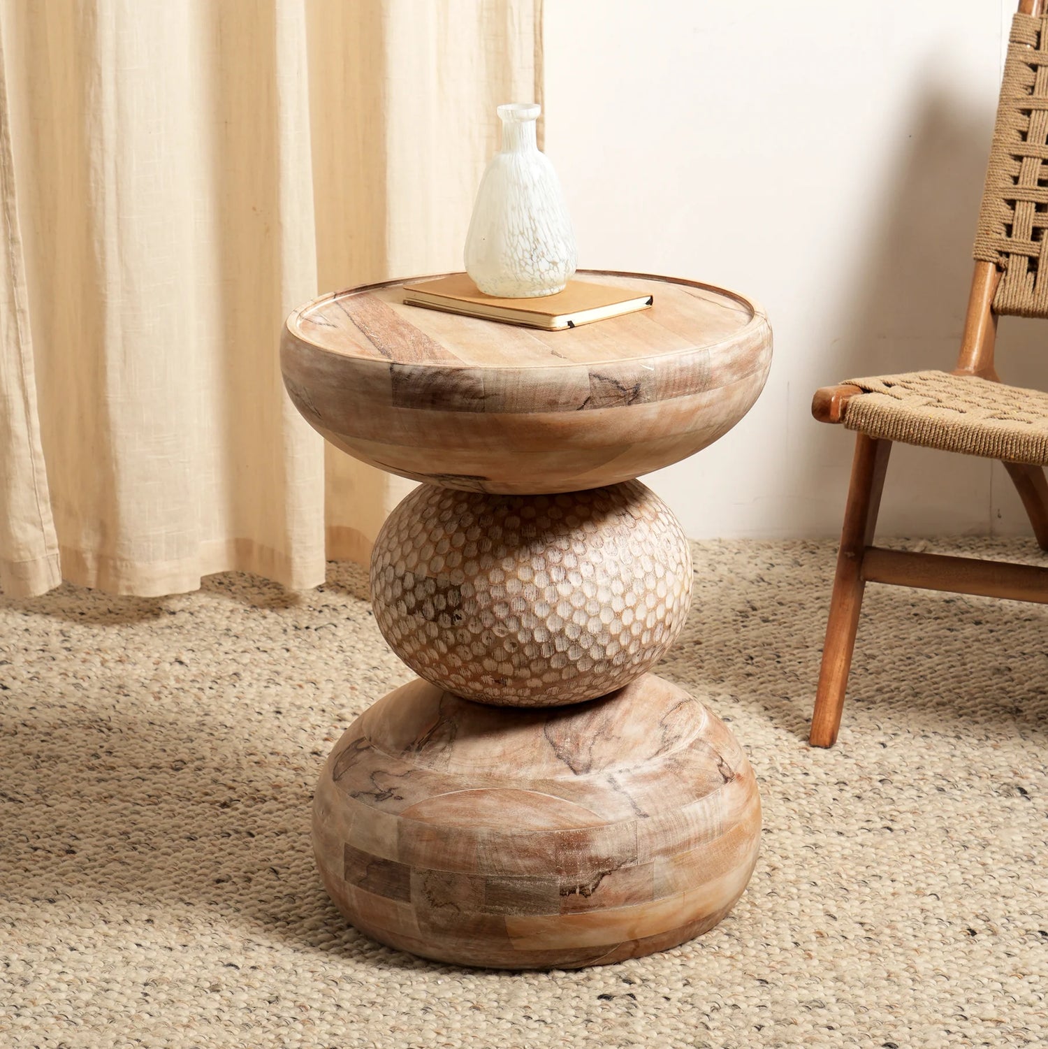 3-Laags Ronde Bijzettafel ExpoBazaar - Bijzettafel - ExpoBazaar - livinglovely.nl