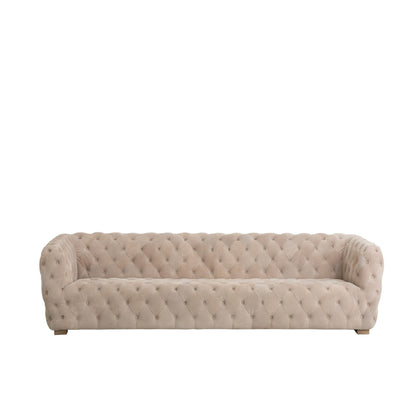 3-Zitsbank Met Knopen Suède Beige J-Line