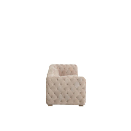 3-Zitsbank Met Knopen Suède Beige J-Line