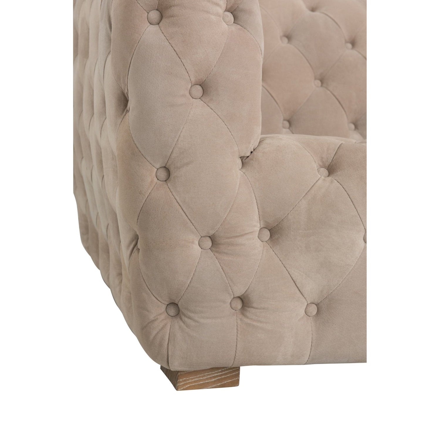 3-Zitsbank Met Knopen Suède Beige J-Line