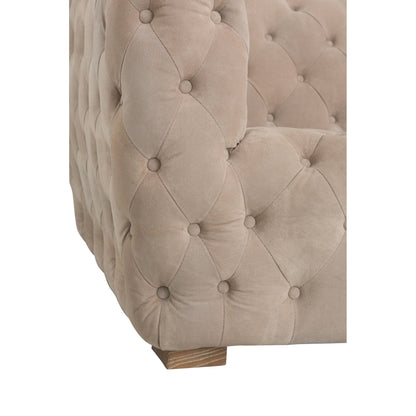 3-Zitsbank Met Knopen Suède Beige J-Line