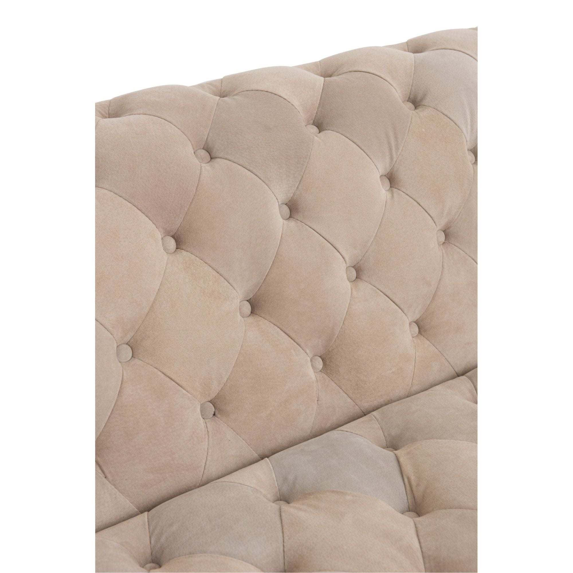 3-Zitsbank Met Knopen Suède Beige J-Line