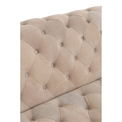3-Zitsbank Met Knopen Suède Beige J-Line