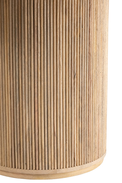 Ronde Eetkamertafel Vincent Mangohout Naturel Large Ø120cm J-Line