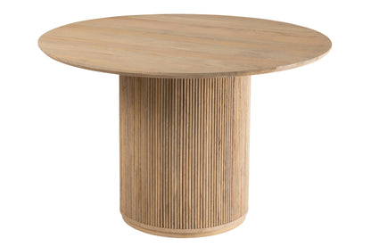 Ronde Eetkamertafel Vincent Mangohout Naturel Large Ø120cm J-Line