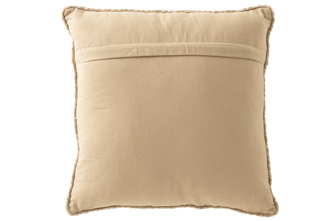 Kussen Miami Outdoor Polyester Naturel/Wit