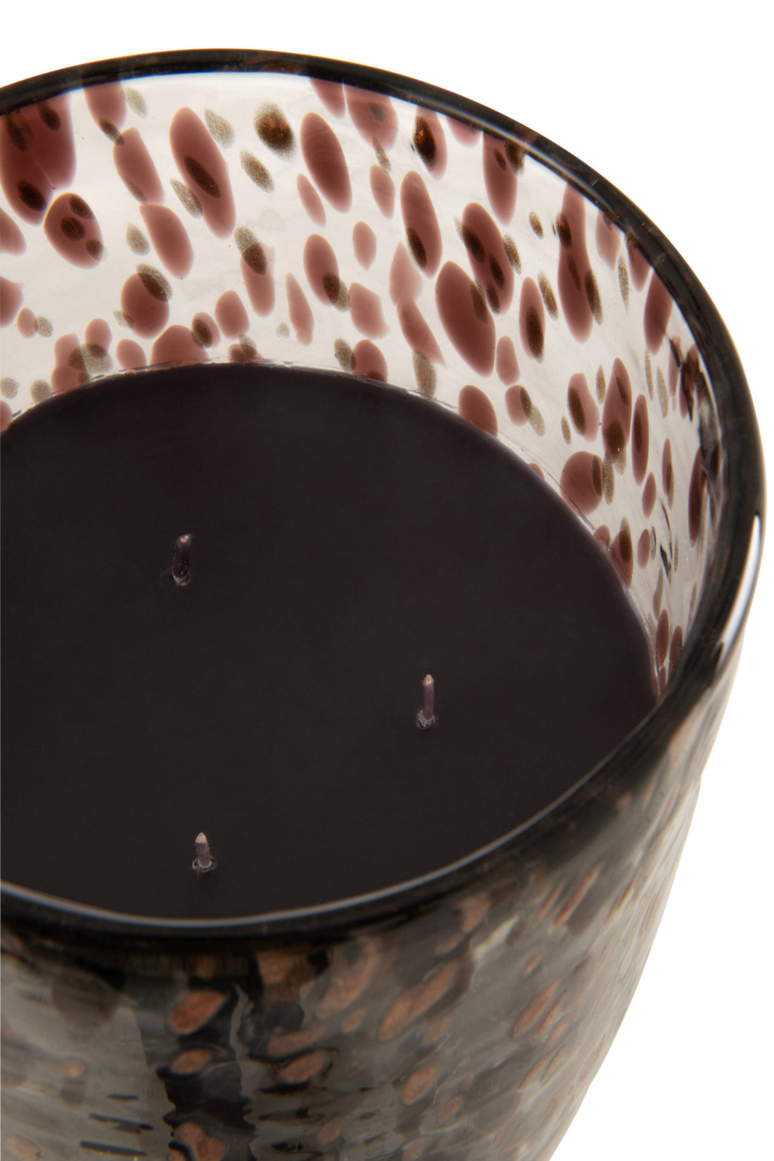Geurkaars Mia Zwart/Mix Glas Large 230uur J-Line