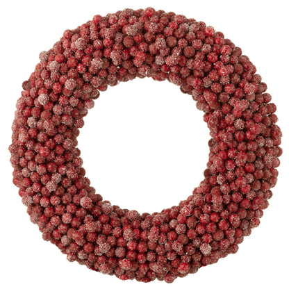 Krans Rond Bessen Plastiek Rood Large Ø45cm J-Line