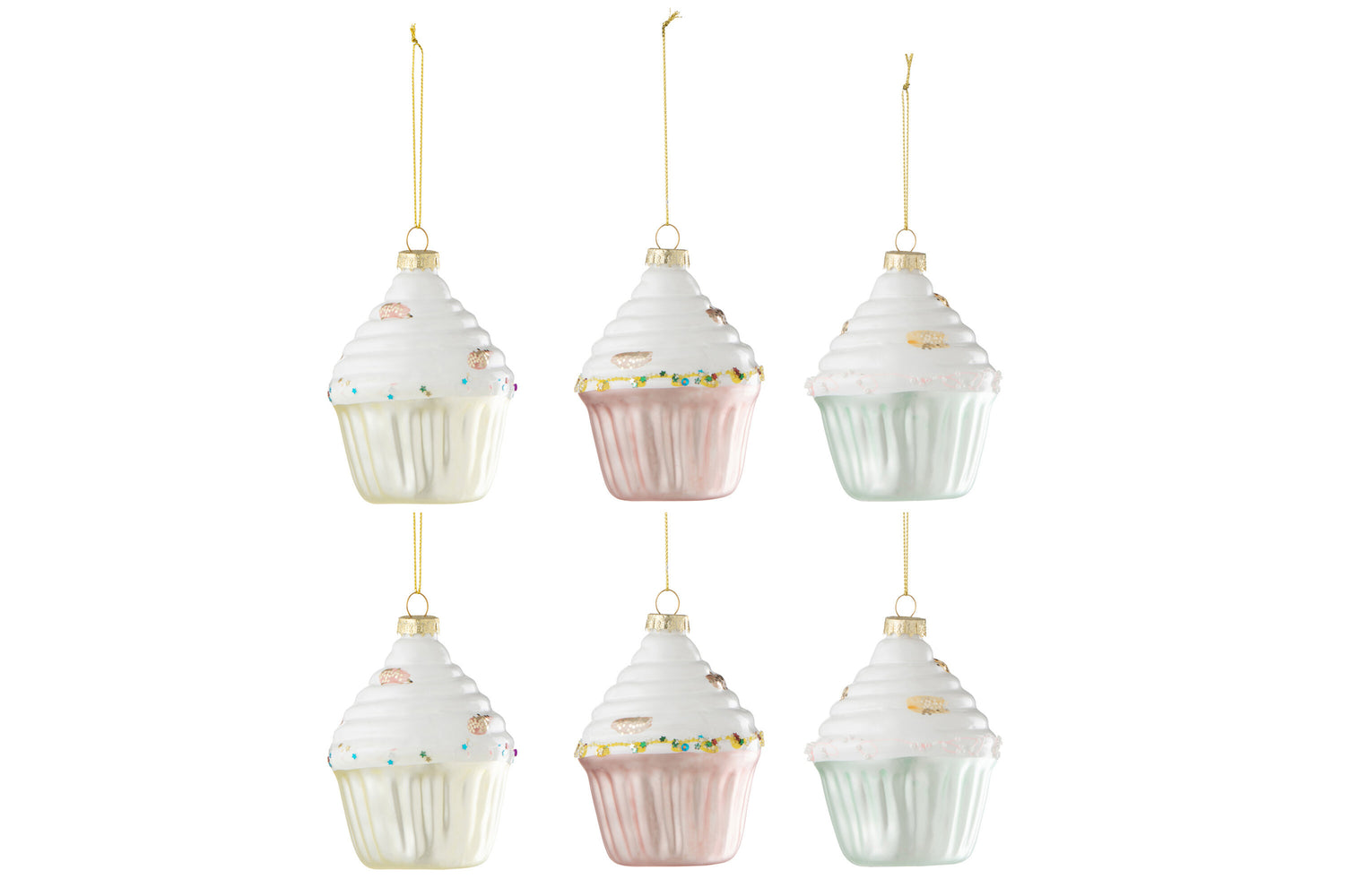 Doos Van 6 Cake Hanger 2+2+2 Glas Mix J-Line