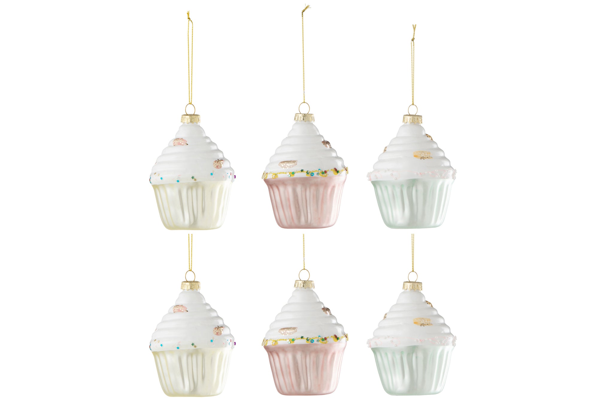 Doos Van 6 Cake Hanger 2+2+2 Glas Mix J-Line